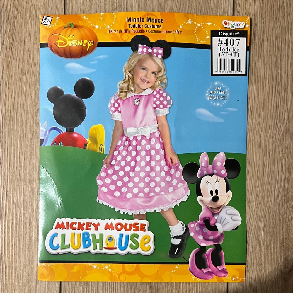 Disney Minnie Mouse Toddler Costume - Pink and White